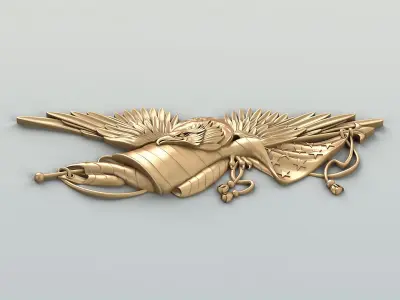 Coat of arms American Eagle 3D model