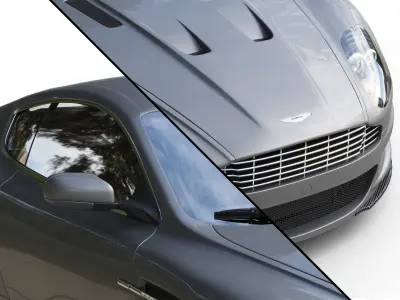 ASTON MARTIN DBS I Low-poly 3D model