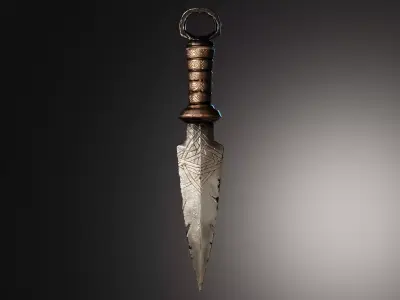 Ancient Dagger 3D Model 3D model