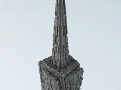 Sci Fi Shapes  - Dystopia Building 5 3D model