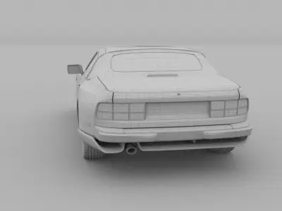 Porsche 944 Convertible rev 3D model
