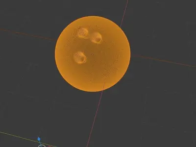 Bronze Bowling Ball 3D model