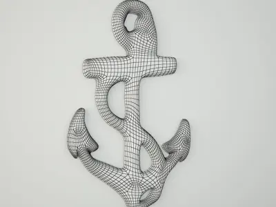 Brass Anchor 3D model