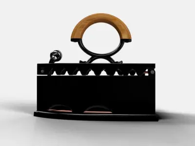 Vintage Iron Low-poly 3D model