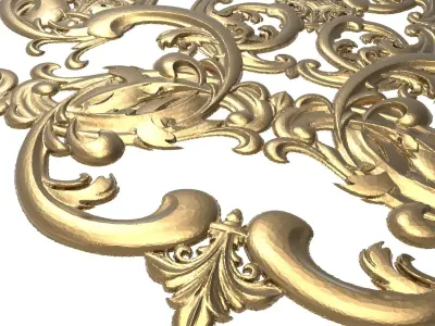 decorative pattern ready for 3D printing 3D model 15