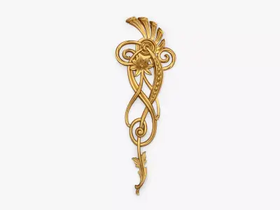 Classic decor ornament 109 3D model