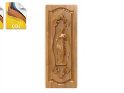 Warrior front overlay 3dprint 3D model