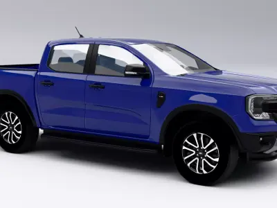 Ford Ranger Next-Gen 2023 Sport Low-poly 3D model