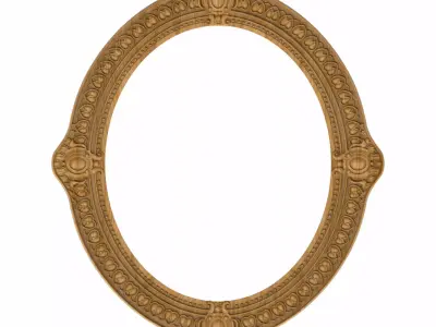 Carved picture frame STL 3D model 65
