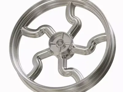 Motorcycle Wheel Rim 3D print model