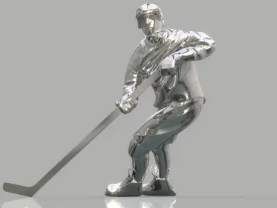 Ice hockey player 3D model