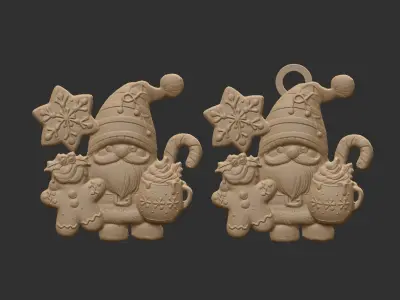 sanda with ginger cookies 3D print model