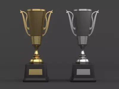 Trophy Cups 3D model 27