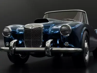 1958 Lancia Aurelia B24S 3D model