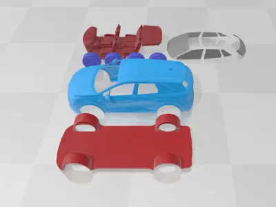 Renault Symbioz - Separate Parts STL Model 3D print model