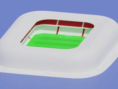 Allianz Arena Bayern Munich Germany 3D model