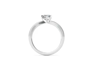 ZDR079 solitaire diamond engagement ring 3D print model