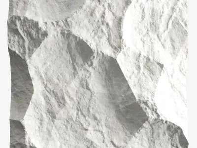 338-RockPanel rock wall art 3D model