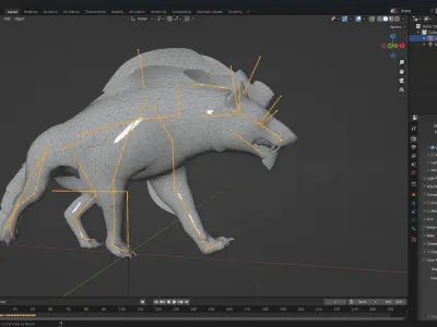 Hyena-B2 3D model