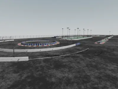 Drifting Race Track 3D model