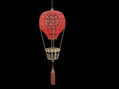Chinese red lantern  3D model
