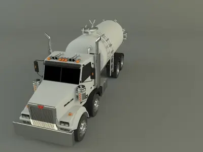 western star truck 3D model