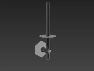 Orchid Diamond Paper Holder Redundant 3D model
