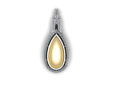 Gemstone Pendent For Diamond 3D print model