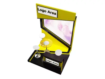 Booth Exhibition Stand a349b  3D model