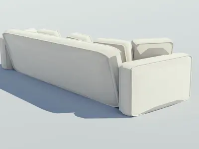 Luxury Couch  Low-poly 3D model