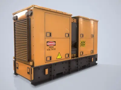 Power Generator PBR Low-poly 3D model