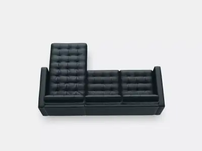 LANDSKRONA 3-seat sofa 2 Low-poly 3D model
