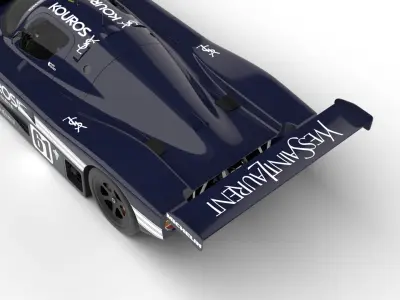 Mercedes Benz C9 Hasegawa 1987 Sauber Kouros Racing 3d model 3D model