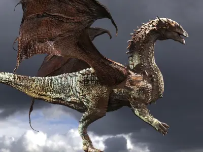Ancient Jurassic Dragon 2 3D model