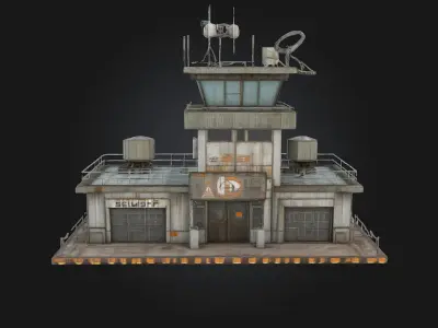 Control Tower Simulator  Command Center of the Skies 3D model