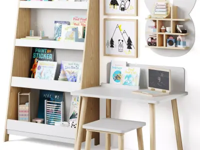 Kids furniture set by LA REDOUTE INTERIEURS 3D model