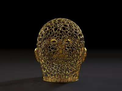 Head voronoi 2 3D print model