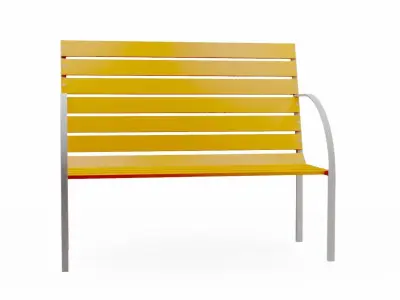 Bench Seat Free low-poly 3D model