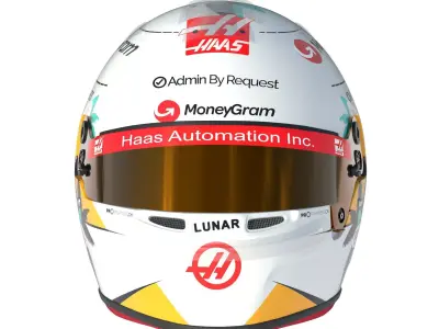 F1 Haas Helmets 2024 3D model