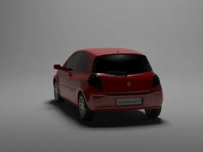 Renault Clio Low-poly 3D model