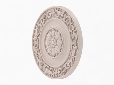 Classic Ceiling Medallion 52 3D model