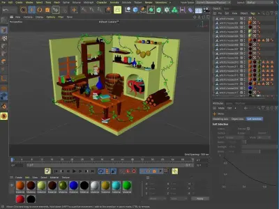 magic laboratory Free low-poly 3D model