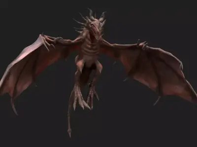 Dragon Low-poly 3D model