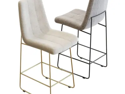 Crate and Barrel Naomi Bar Stool 3D model