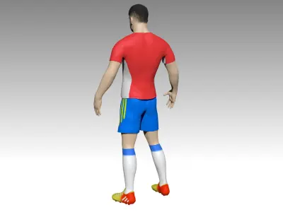 Football player 3D model