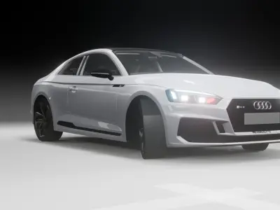 Audi rs5 car model Low-poly 3D model