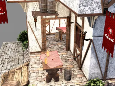 Medieval Tabern 3D model