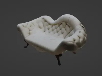 Victorian Elegance Sofa 3D model