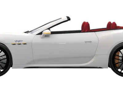 Maserati GranCabrio Trofeo 2024  Low-poly Generic 3D model Low-poly 3D model