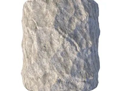 Stone White Wall Texture 3D model